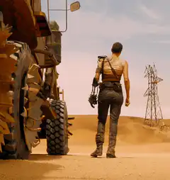 Furiosa walking away from war rig