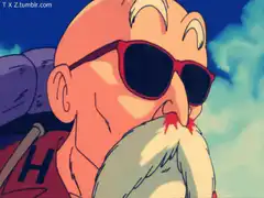 Master Roshi with nosebleed