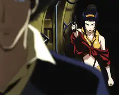 Faye Valentine fires gun