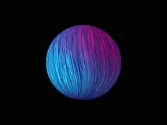 Colorful sphere morphing animation