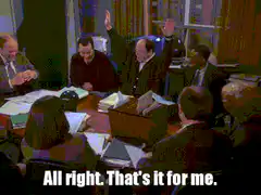 Jerry Seinfeld leaves meeting