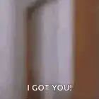 Man points finger and says I got you