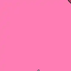 Pink cartoon character close-up