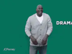 Shaquille O'Neal laughing at drama and anxiety