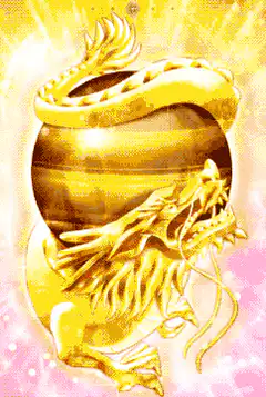 Golden Dragon Ball with Dragon