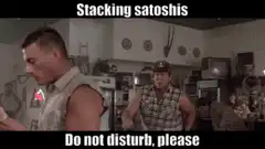 Pulp Fiction Jules and Butch stacking satoshis