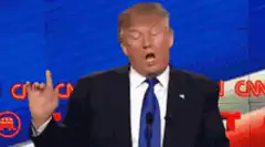 Donald Trump pointing finger