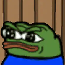 Pepe walking away from door