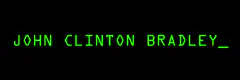 John Clinton Bradley text animation