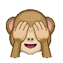 See no evil monkey emoji