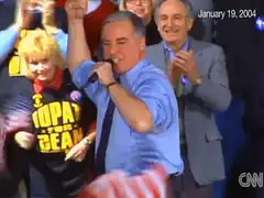 Jim Gray singing at a rally