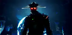 Raiden charging lightning in Mortal Kombat