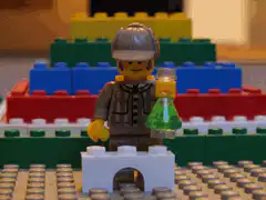 Lego scientist potion explodes