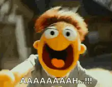 Elmo screaming AAAAAAAH