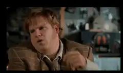 Dwight Schrute pointing at himself