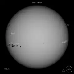 Solar rotation with sunspot tracking