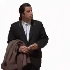 John Travolta Pulp Fiction shrug