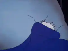 Donald Duck waking up tired