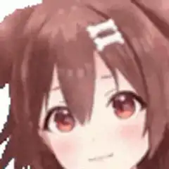 anime girl smiling