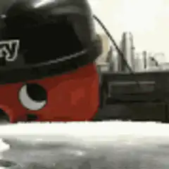 Henry the Tank Engine in snow