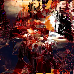glitch art collage animation