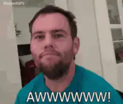 Man screaming AWWWWW
