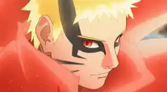 Naruto and Baryon Mode Kurama