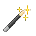 pixel art magic wand