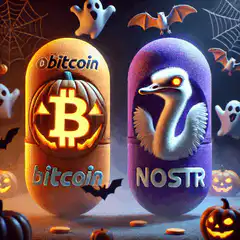 Bitcoin and NOSTR Halloween Pills
