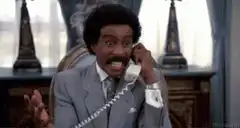 Richard Pryor on the phone