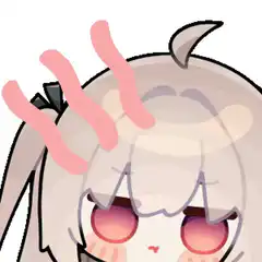 blushing anime girl with steam