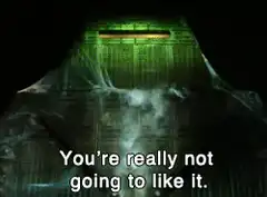 The Oracle tells the two men Tell us