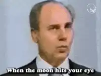 When the moon hits your eye like a big pizza pie