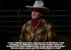 A man's attitude goes some ways the way his life will be