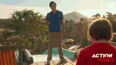 Man gets blasted by water cannon