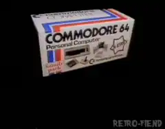 Commodore 64 box with computer text tunnel