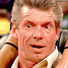 Vince McMahon shocked then smirking