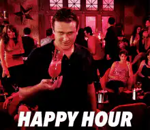 Chandler Bing Happy Hour