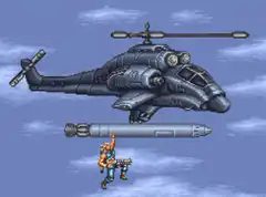 Metal Slug soldier lifts missile