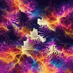 Colorful fractal zoom animation