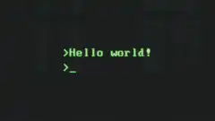 Hello world terminal animation