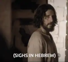 Jesus Sighs In Hebrew