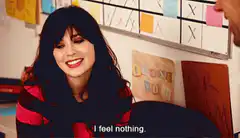 Zooey Deschanel I feel nothing