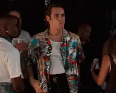 Jim Carrey dancing at a party