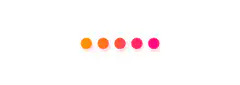 Colorful dots bouncing in a line