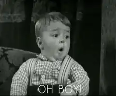 Oh Boy! Surprised Toddler
