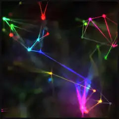 Colorful abstract network animation
