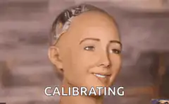 Robot head calibrating