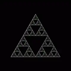 Sierpinski triangle fractal animation