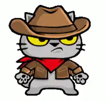 Cowboy Cat Pointing